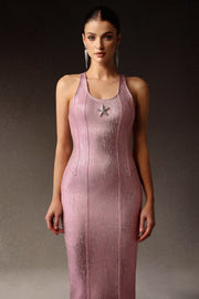 Verues Sleeveless Starfish Bandage Maxi Dress